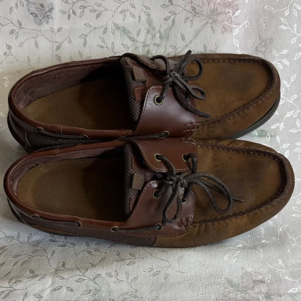 St. John's Bay Dark Brown Boat Shoes - Picture 1 of 3